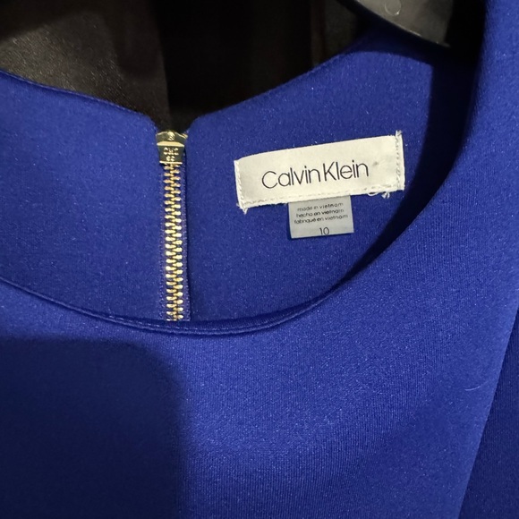Calvin Klein Royal Blue Sleeveless Sheath Dress – Size 10 - Picture 4 of 4